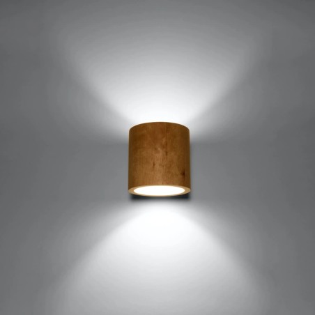 Wall light Inba, natural wood