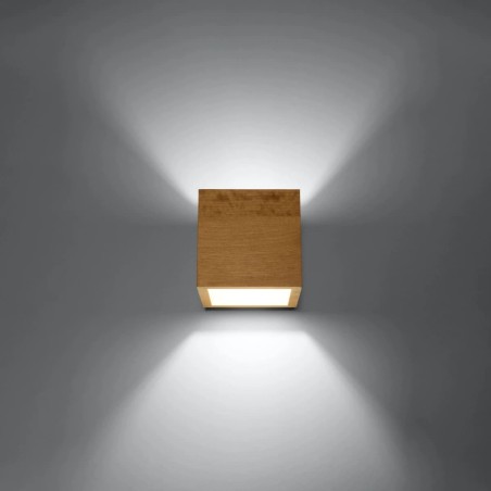 Wall light Vano, natural wood