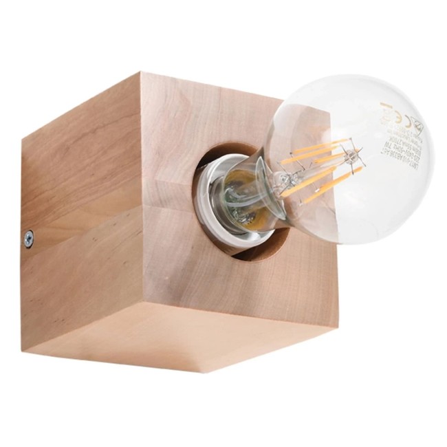 Wall light Sorel, natural wood