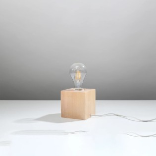 Table lamp Sorel, natural wood