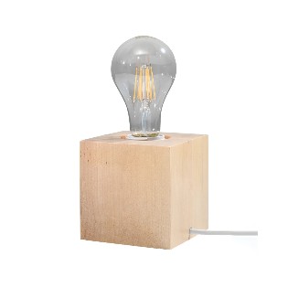 Table lamp Sorel, natural wood