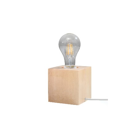 Table lamp Sorel, natural wood
