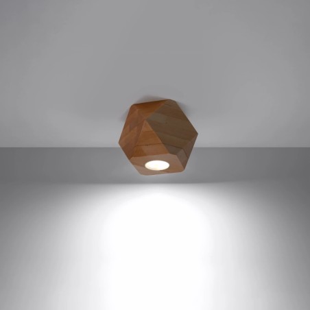 Surface spotlight Mion 1 light, natural wood