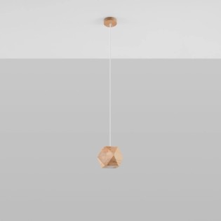 Pendant lamp Mion, natural wood