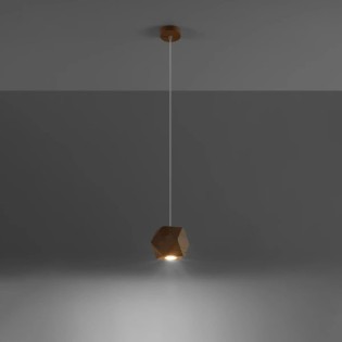 Pendant lamp Mion, natural wood
