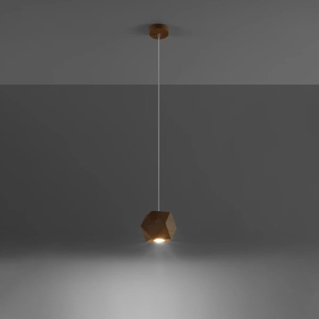 Pendant lamp Mion, natural wood