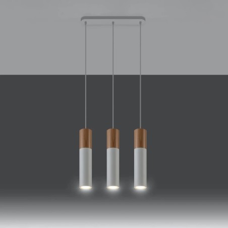 Pendant lamp Vira white, 3 lights