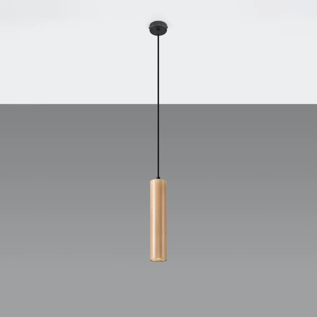 Pendant lamp Zori, natural wood