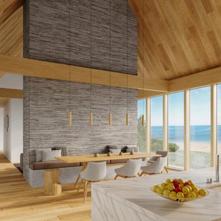Pendant lamp Zori, natural wood