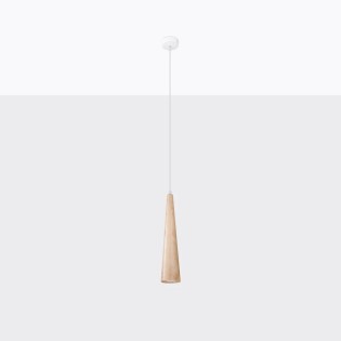 Pendant lamp Vovo, 1 light, natural wood