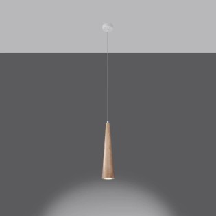 Pendant lamp Vovo, 1 light, natural wood