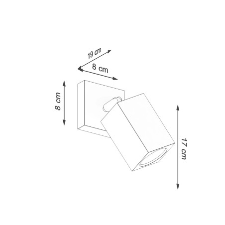 copy of Applique murale Mion, bois naturel