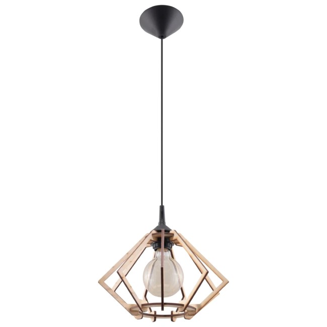 Pendant light Orlu, natural wood