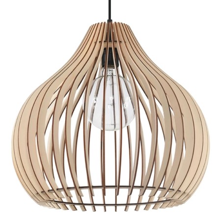 Pendant light Reonka, natural wood