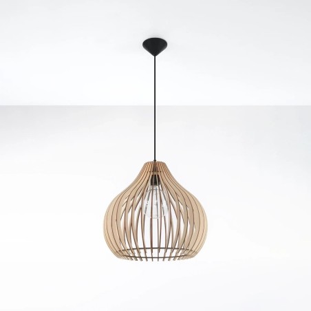 Pendant light Reonka, natural wood