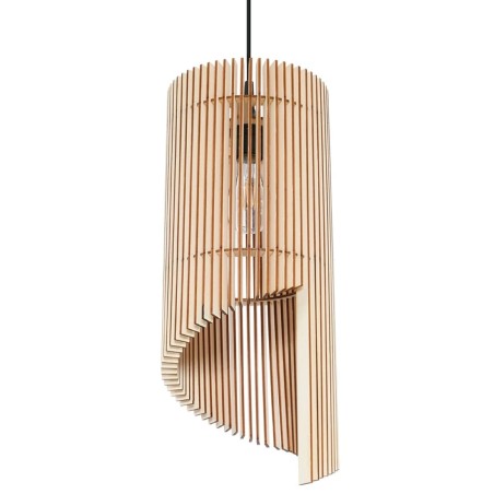 Pendant light Nido, natural wood