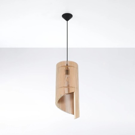 Pendant light Nido, natural wood