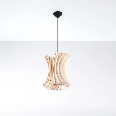 Pendant light Zoin, natural wood