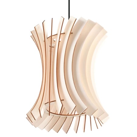 Pendant light Zoin, natural wood