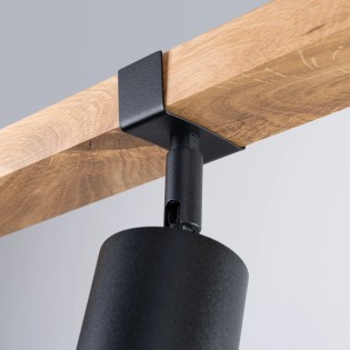 Ceiling spotlight Domovi 3 lights, black