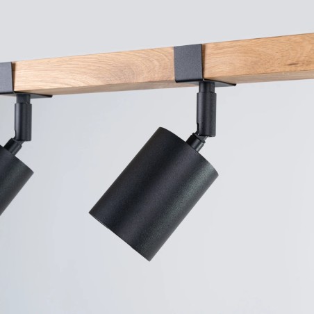 Ceiling spotlight Domovi 3 lights, black