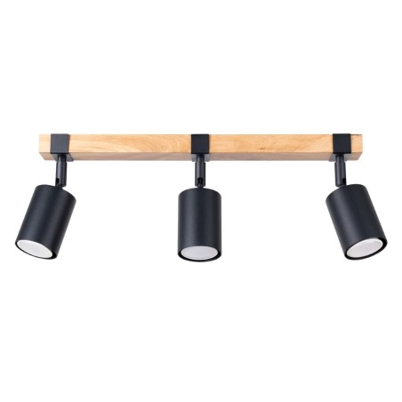 Ceiling spotlight Domovi 3 lights, black