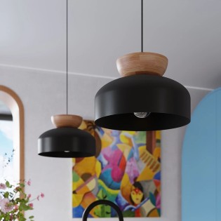 Pendant light Aszo, black