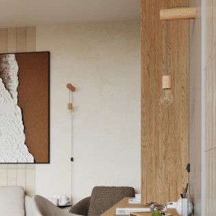 copy of Applique murale Mion, bois naturel