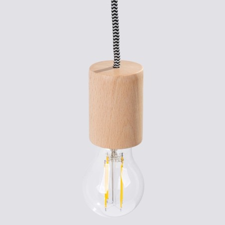 Wall light Neia E27, natural wood