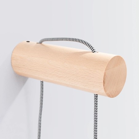 Wall light Neia E27, natural wood