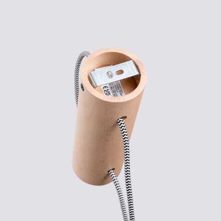 Wall light Neia E27, natural wood