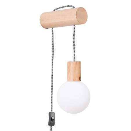 Wall light Neia G9, natural wood