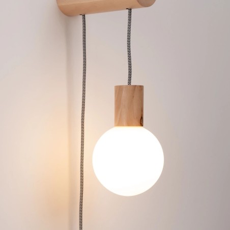 Wall light Neia G9, natural wood
