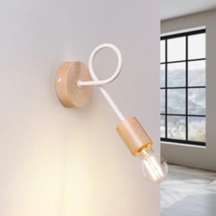 Wall light Laramo, white