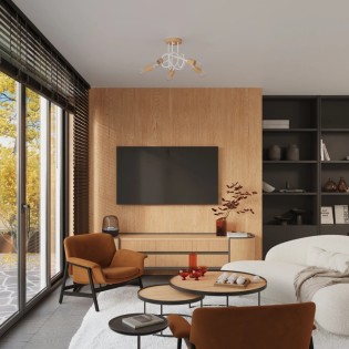 Wall light Laramo, white