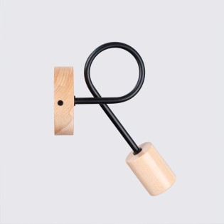 Wall light Laramo, black