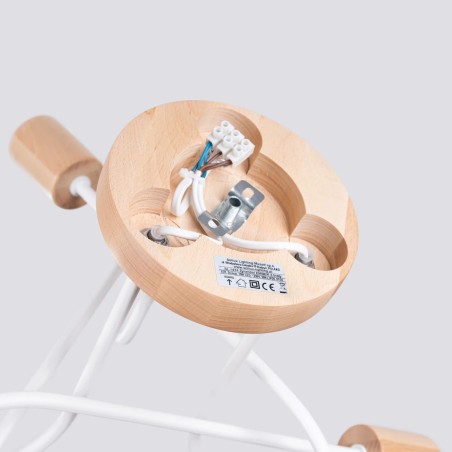 Pendant light Laramo, white, 3 lights