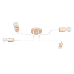 Pendant light Zano, white, 4 lights