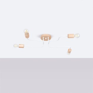 Pendant light Zano, white, 4 lights