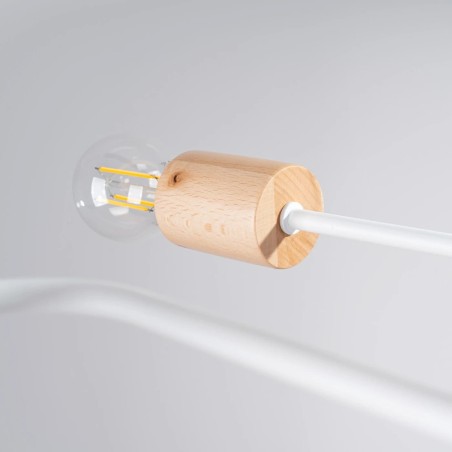 Pendant light Zano, white, 4 lights