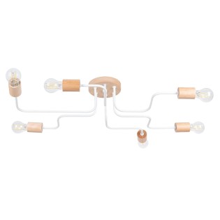 Pendant light Zano, white, 6 lights