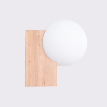 Wall light Liea, natural wood