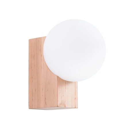 Wall light Liea, natural wood