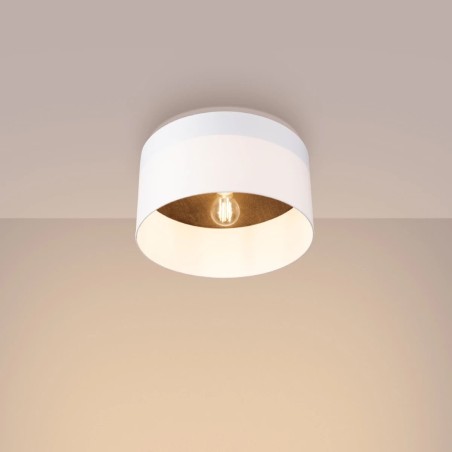 Ceiling light Inmimi, white - dark brown