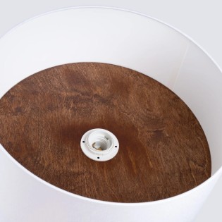 Ceiling light Inmimi, white - dark brown