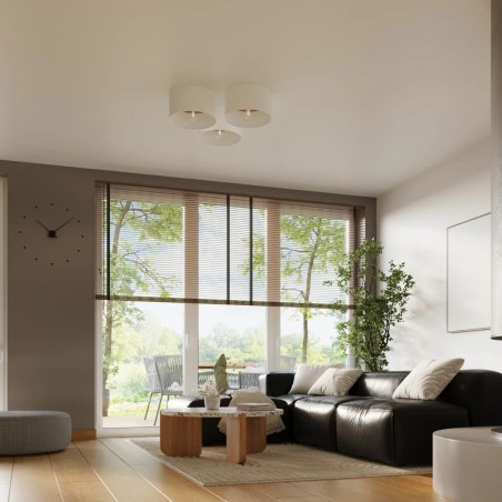 Ceiling light Inmimi, white - light brown