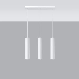 Pendant light Vaza, white, 3 lights