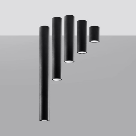 Surface spotlight Vaza black 40