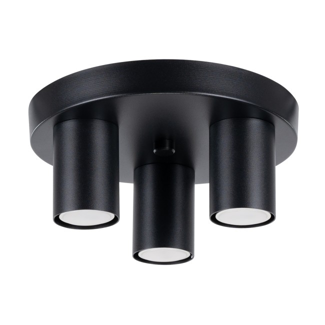 Ceiling light Vaza, black, 3 lights