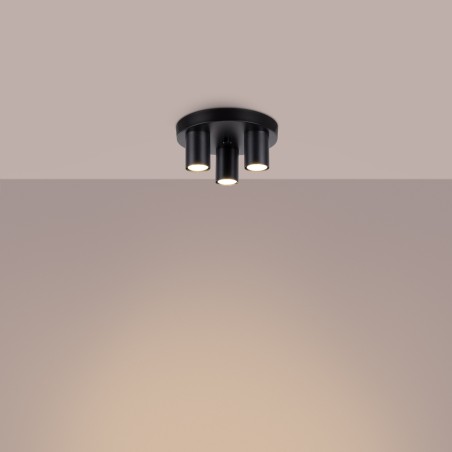 Ceiling light Vaza, black, 3 lights